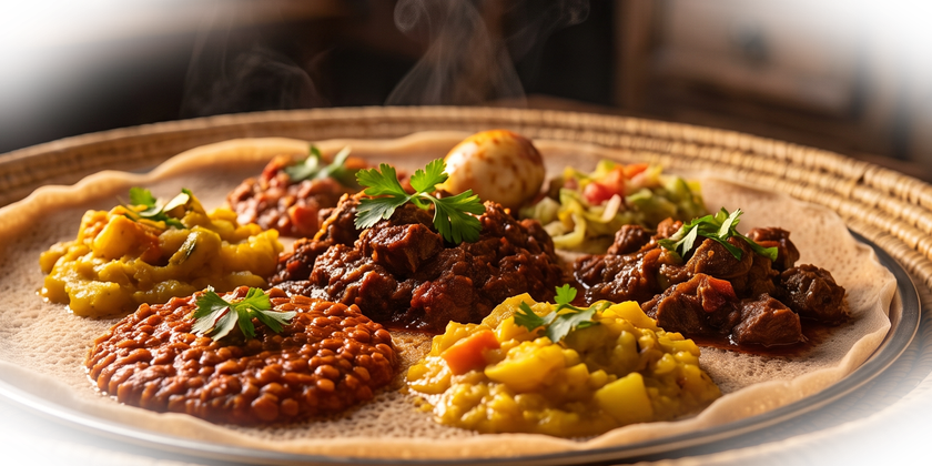 Authentiek gerecht uit de Habesha-keuken