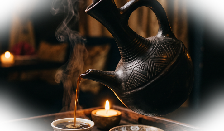 Traditionele Eritrese koffieceremonie